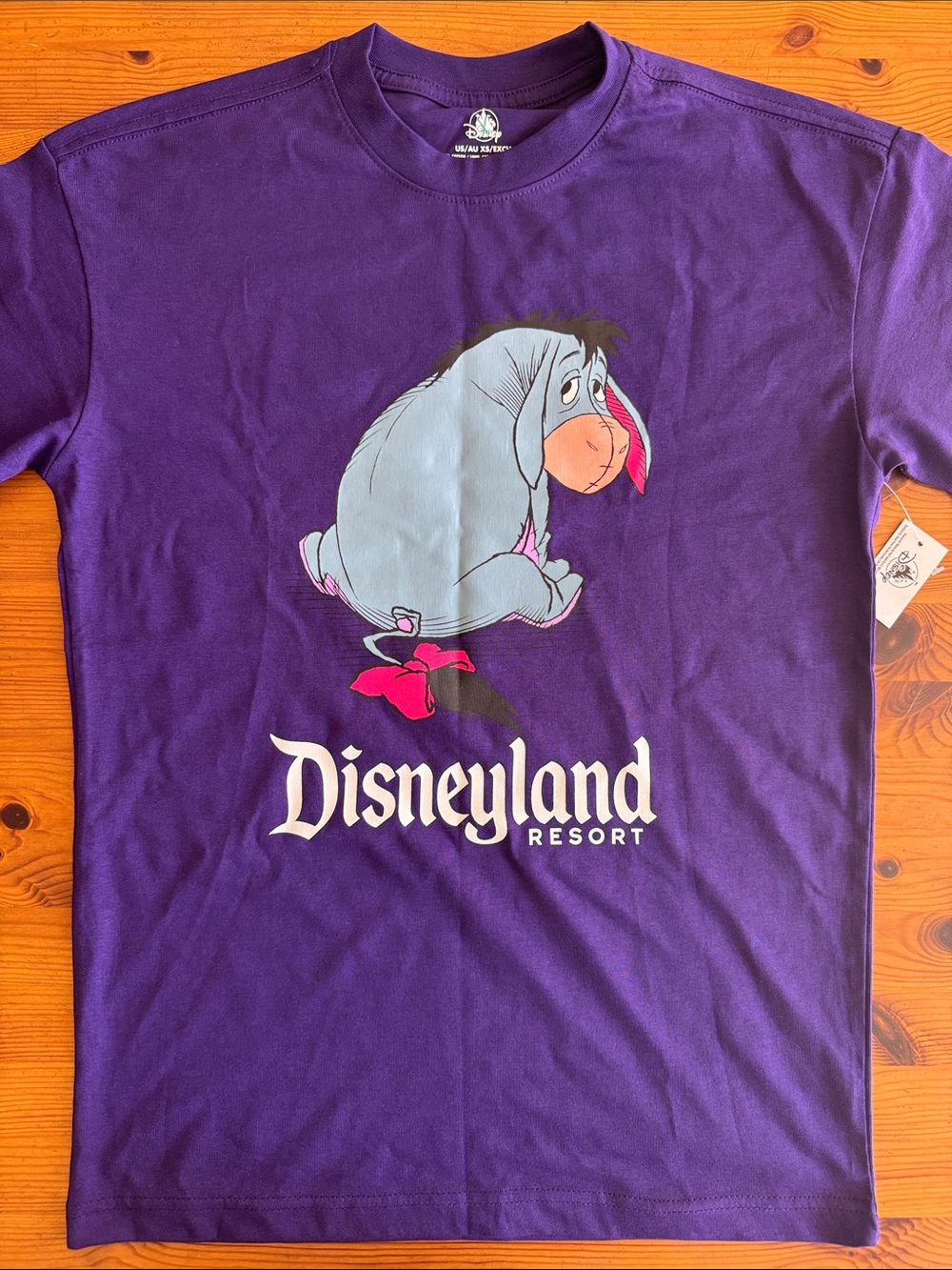 Disney Disneyland Resort Eeyore Purple Short Sleeve Tee Shirt